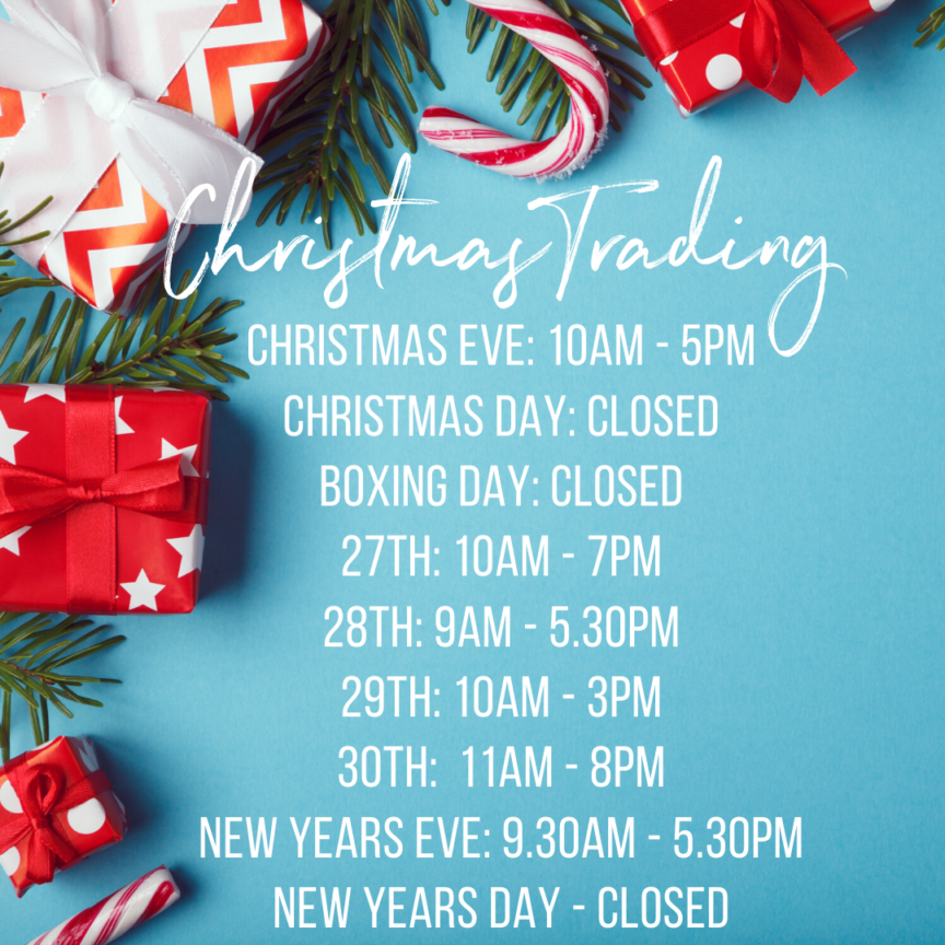 CHRISTMAS TRADING HOURS Carly Spring Salon Surry Hills